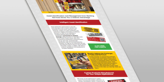 MSI email campaign designed by Casper Creative Group.