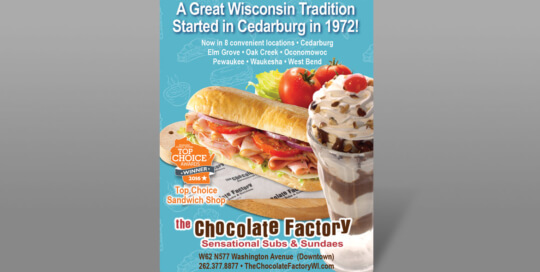 Chocolate Factory Print Ad